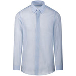 Camicia con bottoni nascosti in azzurro Lardini - uomo 