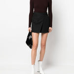Maglione collo alto Reedition in borgogna 