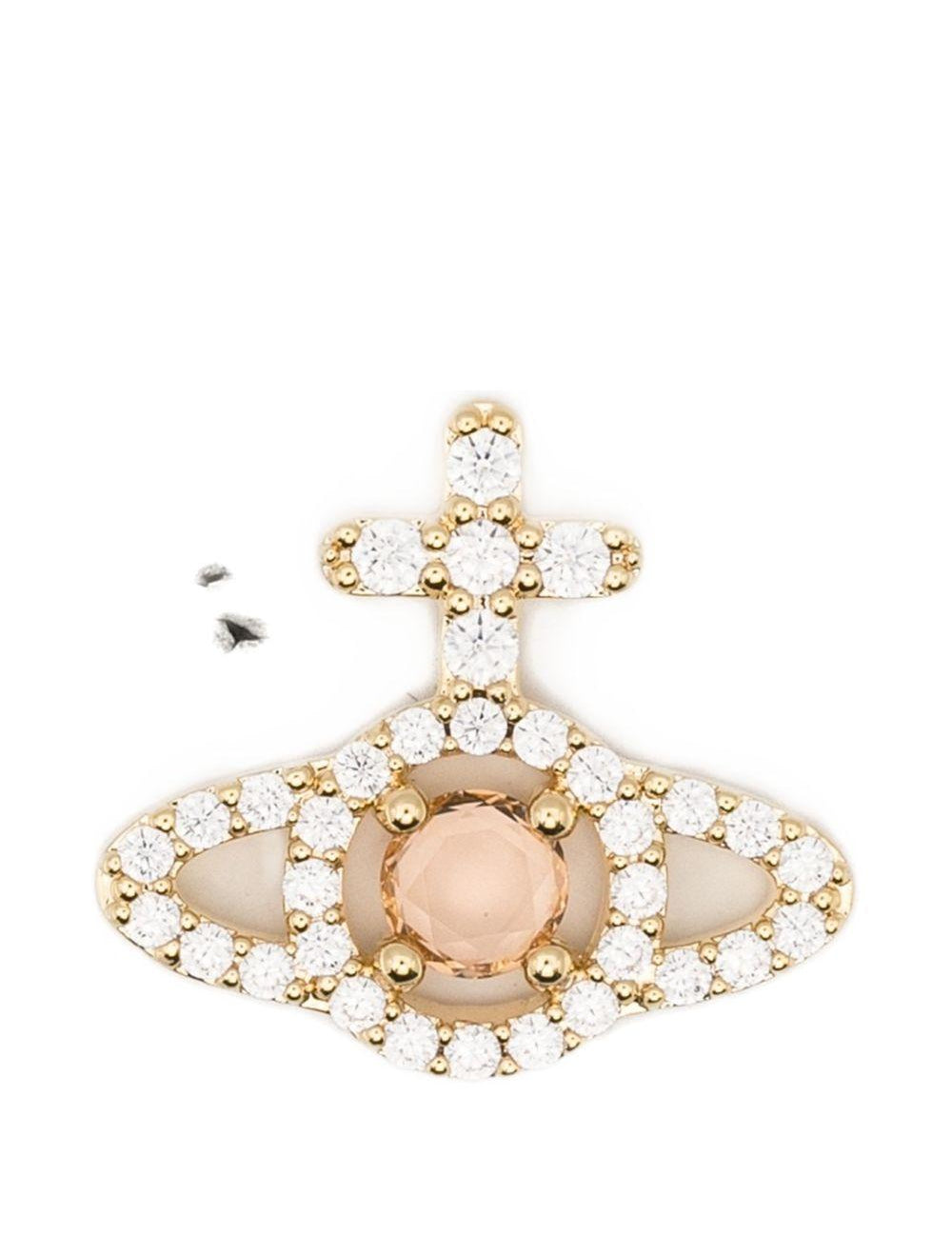 Orecchini olympia orb in rosa e oro vivienne westwood - donna 