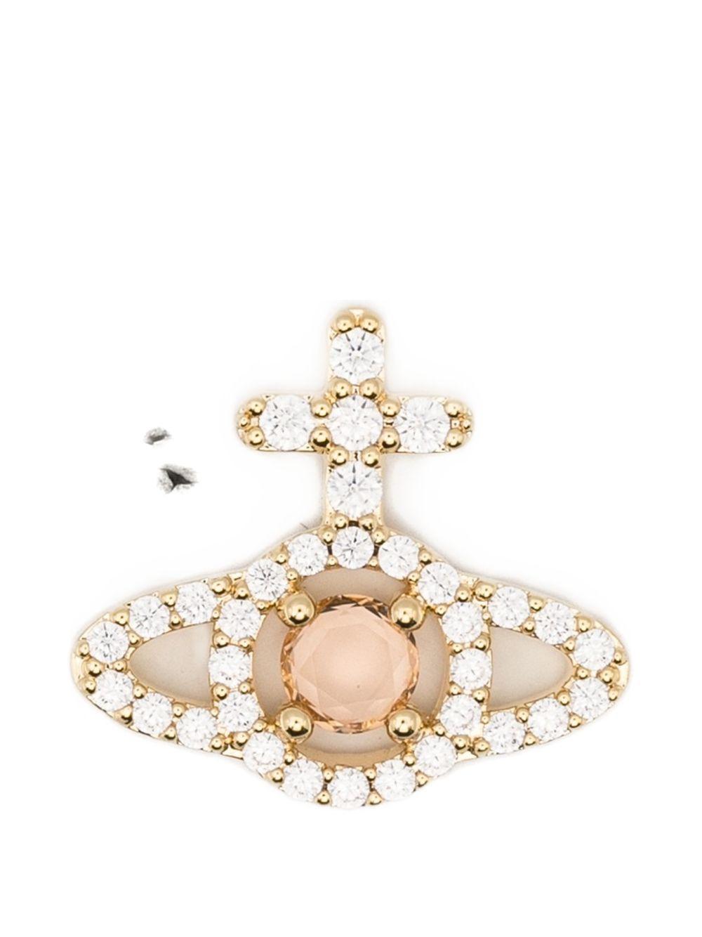 Orecchini olympia orb in rosa e oro vivienne westwood - donna 