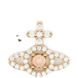 Orecchini olympia orb in rosa e oro vivienne westwood - donna 
