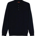 Polo a maniche lunghe in blu navy Barena - uomo 