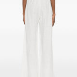 Pantaloni a gamba ampia in bianco Maurizio - donna 