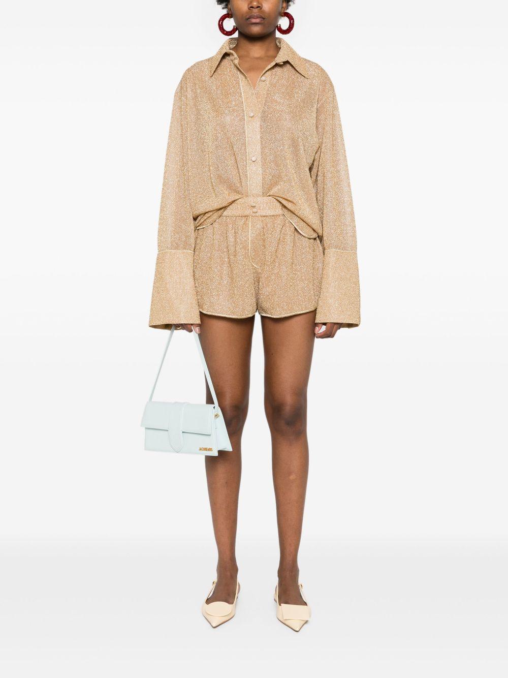 Camicia lamé in oro Oséree - donna 