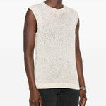 Top Melyssa con paillettes in bianco Golden goose - donna 