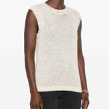Top Melyssa con paillettes in bianco Golden goose - donna 