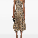 Gonna Grace in animalier marrone Norma Kamali - donna 