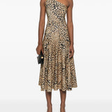 Gonna Grace in animalier marrone Norma Kamali - donna 