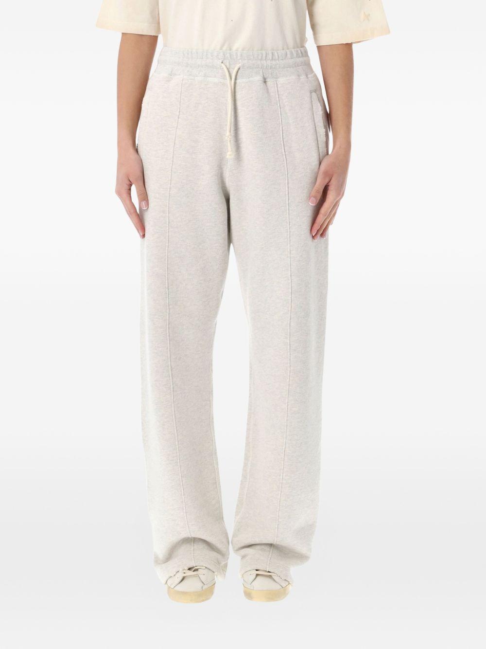Pantaloni sportivi con logo str in grigio Golden goose - unisex 