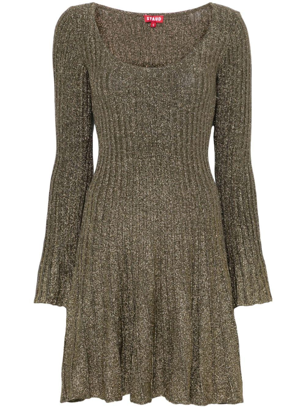 Abito in maglia raquel in marrone Staud - donna 
