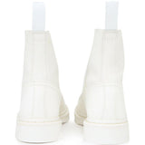 Stivaletti alti con lacci in bianco MM6 x Dr. Martens - donna 