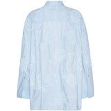 Camicia oversize con fiori in azzurro ROTATE - donna 