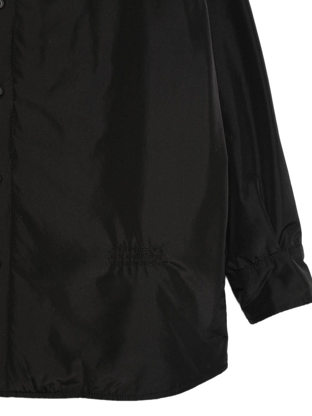 Camicia oversize in nero MM6 Maison Margiela - uomo 