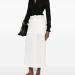 Gonna midi a portafoglio in bianco Toteme - donna 
