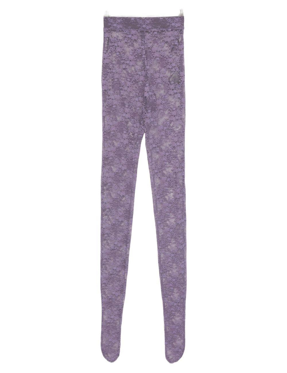 Collant in pizzo floreale in viola Alex perry - donna 