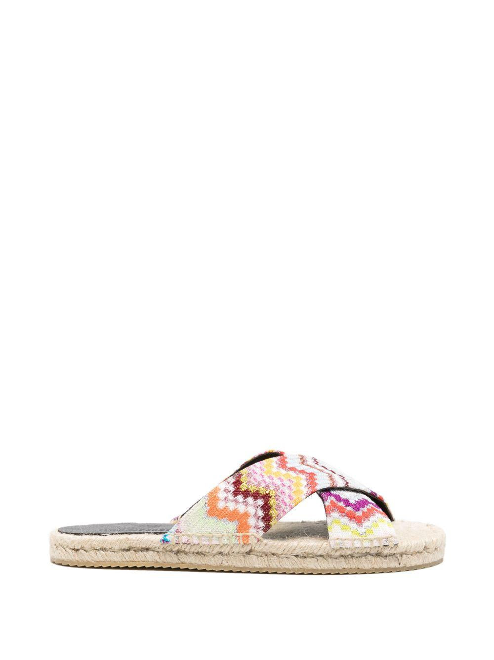 Ciabatte con motivo a zigzag multicolore Missoni - donna 