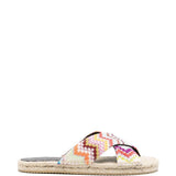 Ciabatte con motivo a zigzag multicolore Missoni - donna 