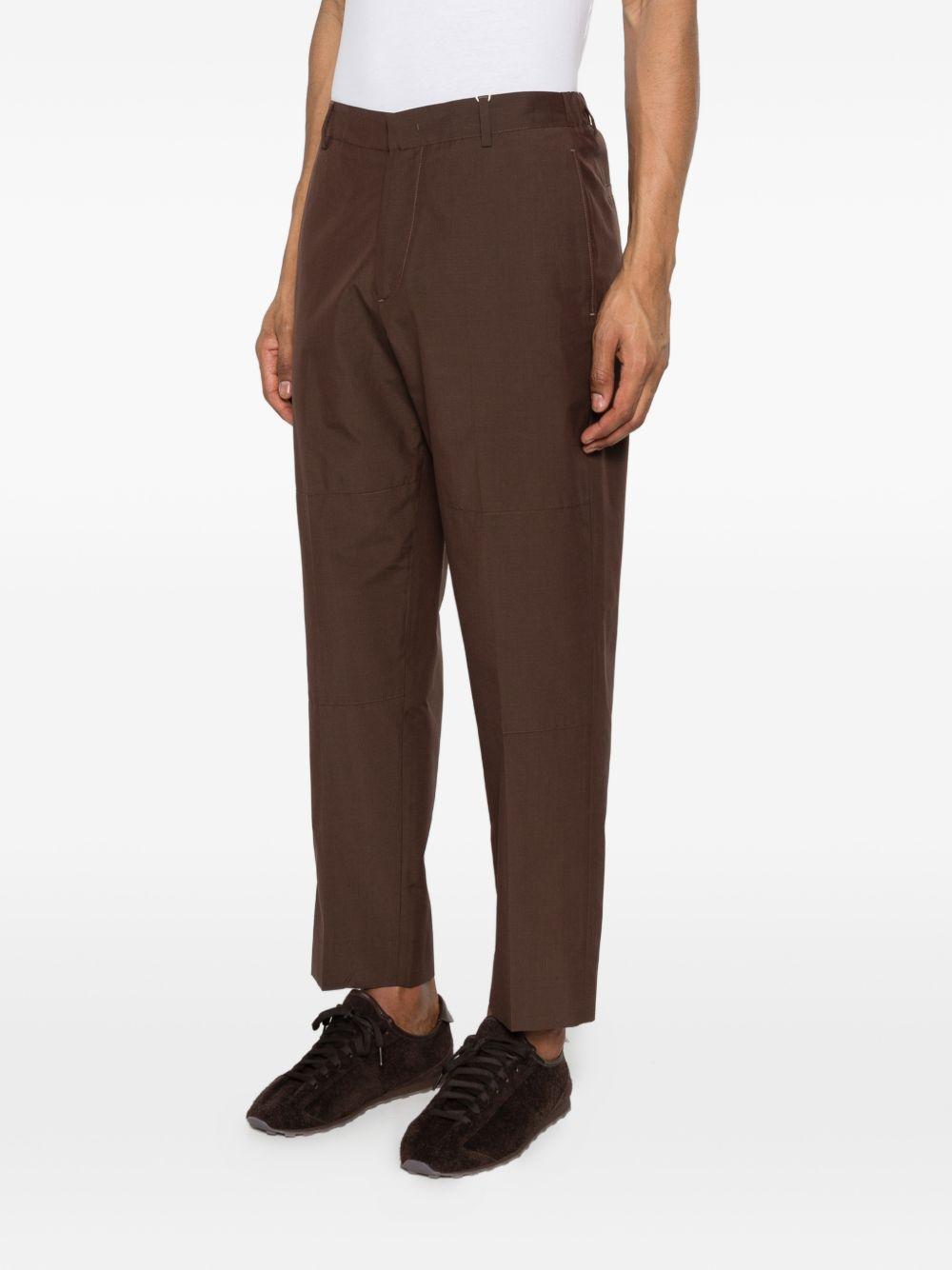 pantaloni diky in marrone grayed - uomo 