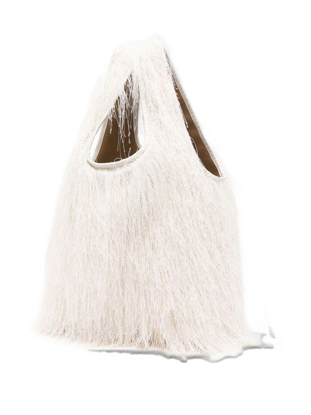 Borsa con frange in bianco Dries van noten - donna 