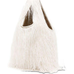 Borsa con frange in bianco Dries van noten - donna 