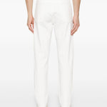 Jeans a gamba dritta in bianco Brunello cucinelli - uomo 