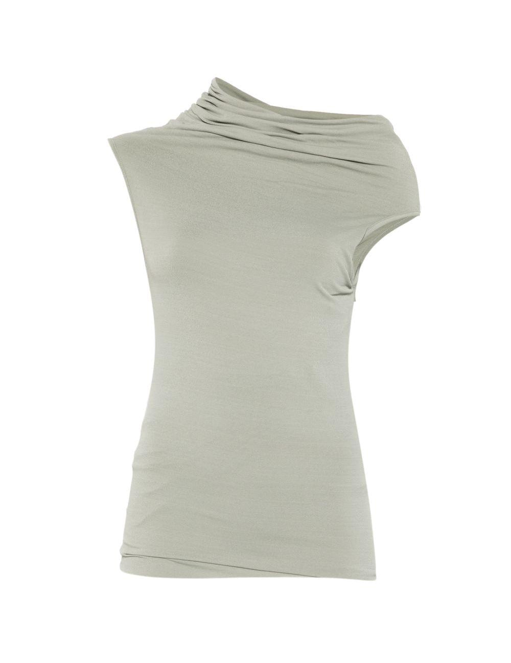 Top drappeggiato lola in grigio Rick owens lilies - donna 