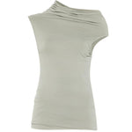 Top drappeggiato lola in grigio Rick owens lilies - donna 