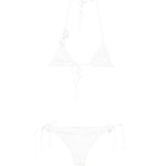 Completo bikini rosa da sposa in bianco Oséree - donna 