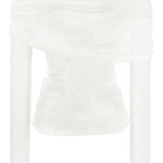 Top veiled in seta in bianco Christopher esber - donna 