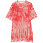 T-shirt girocollo stampata in rosso Comme des garcons - donna 
