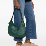 BORSA A SPALLA LUNA MEZZA IN VERDE FORESTA - DONNA 