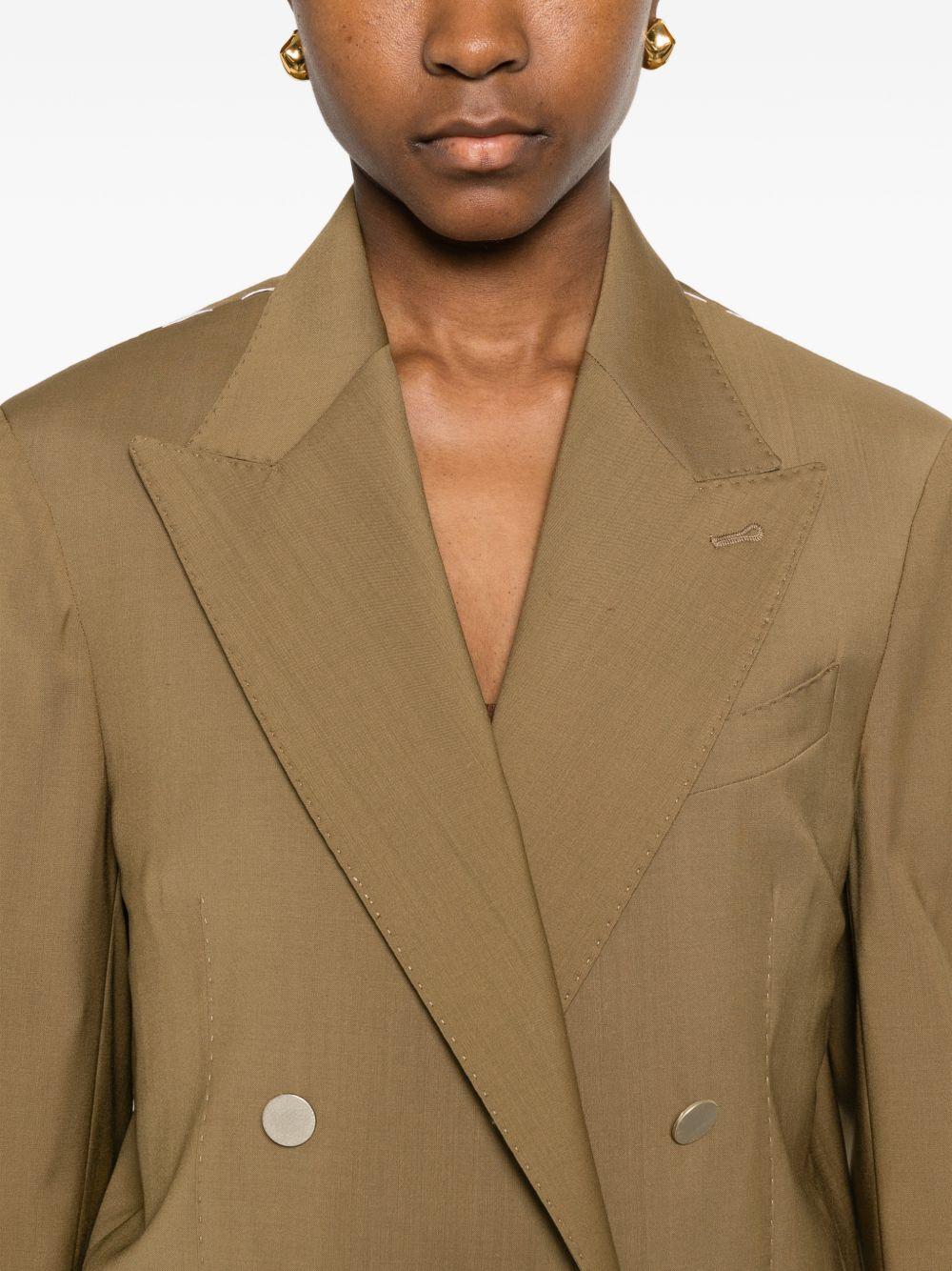 Blazer doppio petto con taschino in marrone Briglia 1949 - donna 