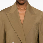 Blazer doppio petto con taschino in marrone Briglia 1949 - donna 