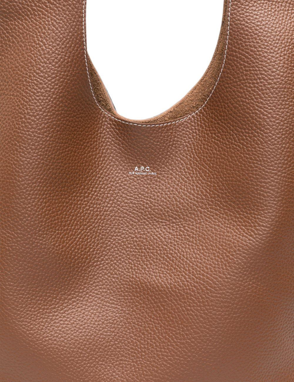 Borsa a spalla pelle marrone 