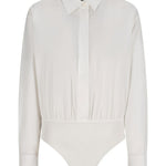 Camicia body in popeline aere in bianco Maxmara - donna 