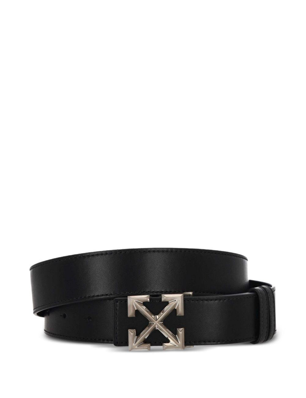 Cintura con motivo Arrow in nero Off white - unisex 
