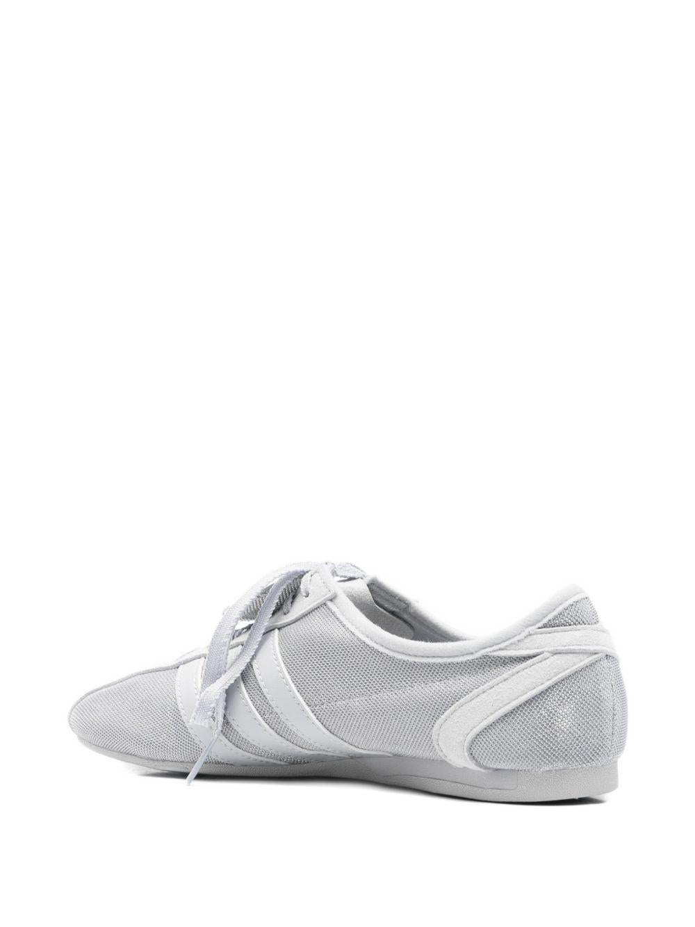Sneakers con lacci metallizzati in grigio Adidas by stella mc cartney - donna 
