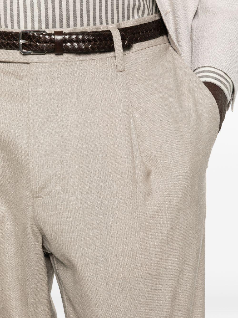 Pantaloni a pieghe Albert in beige Grayed - uomo 