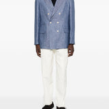 Blazer doppiopetto in blu Brunello cucinelli - uomo 