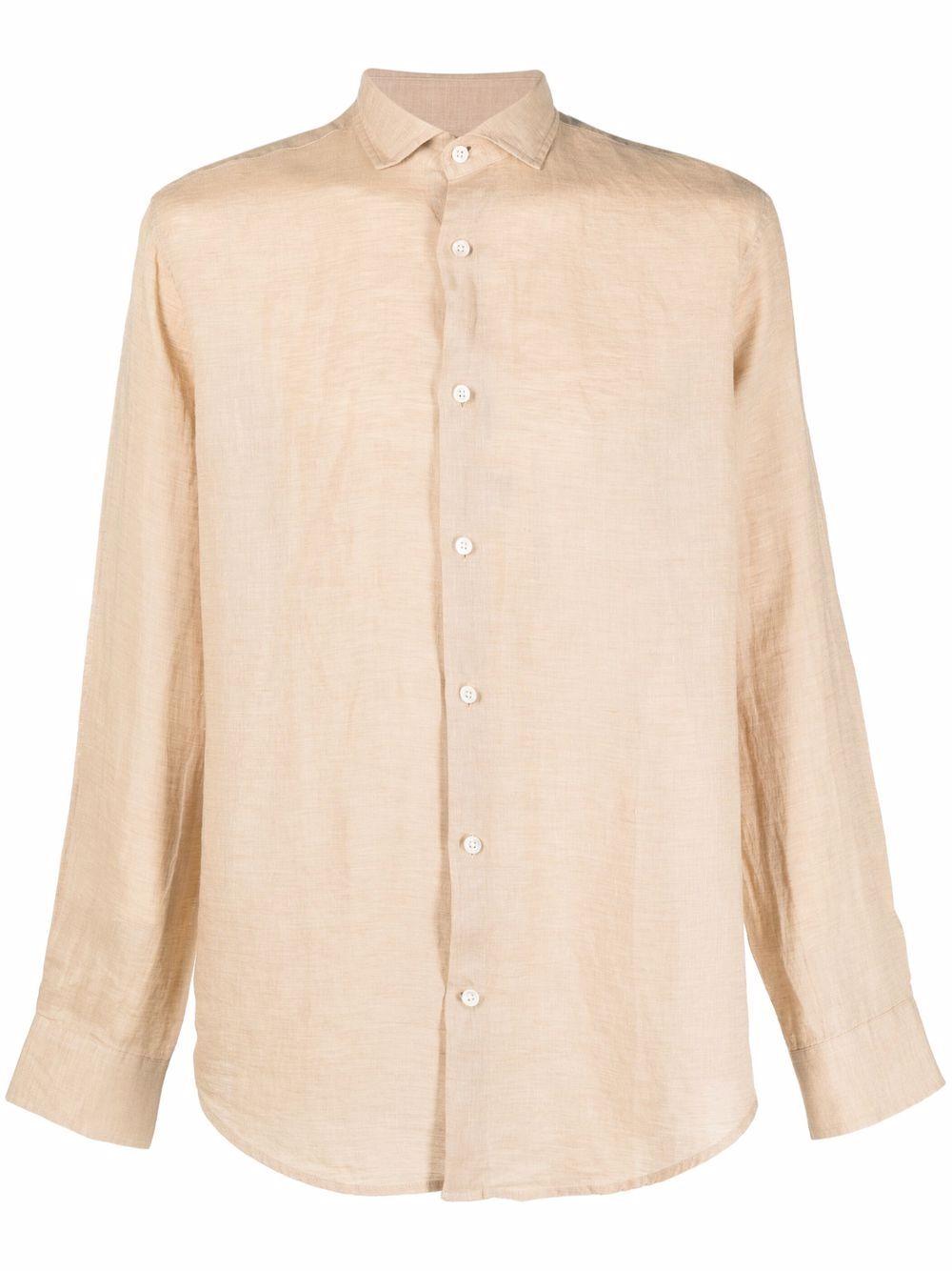 Camicia a maniche lunghe in beige Frescobol carioca - uomo 