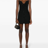 Abito nero dettaglio cut-out in nero - donna 