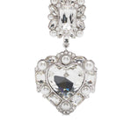 Orecchini con cristalli in argento Self-portrait - donna 
