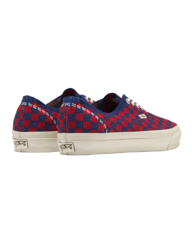 Sneakers LX Authentic 44 EK Punk Check in rosso e blu Vans - unisex 