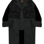 Cappotto patchwork Filson in nero  Junya Watanabe - uomo 