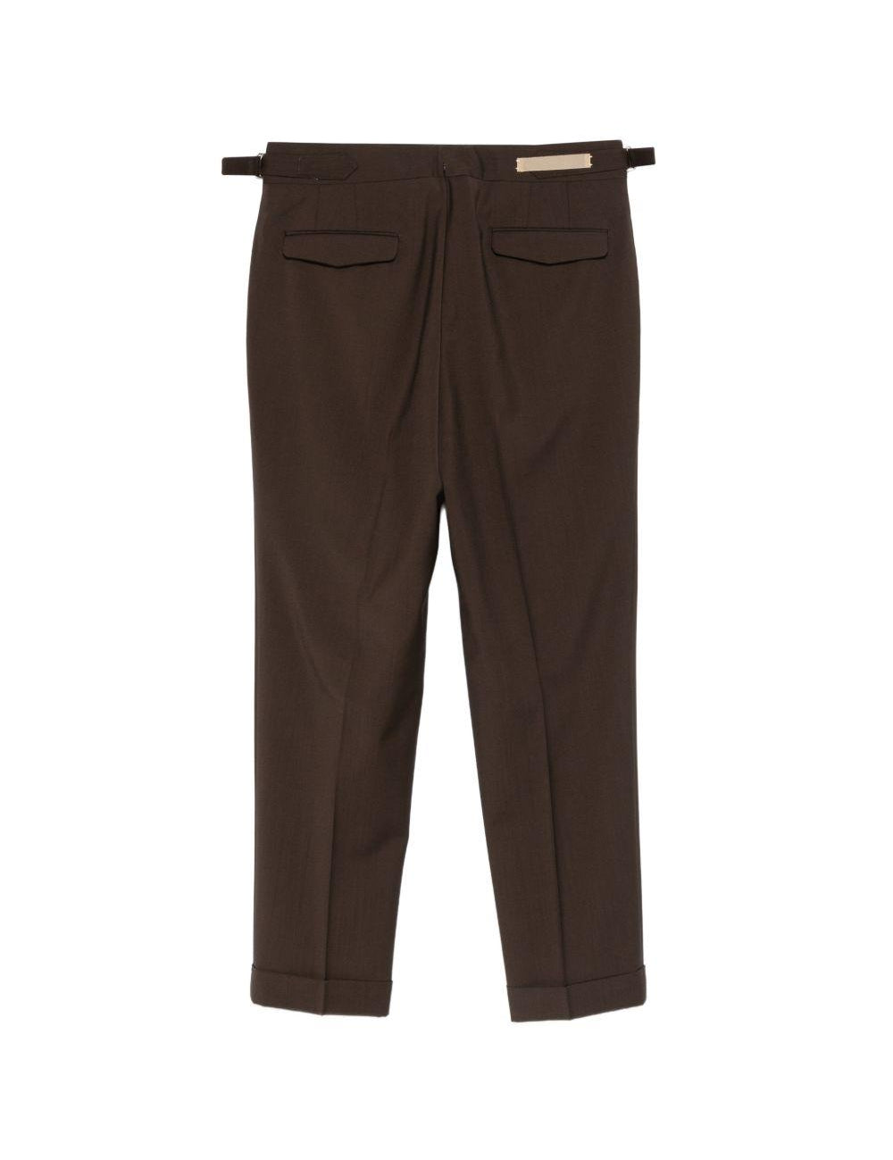 Pantaloni con fibbia e pieghe in marrone Briglia 1949- donna 