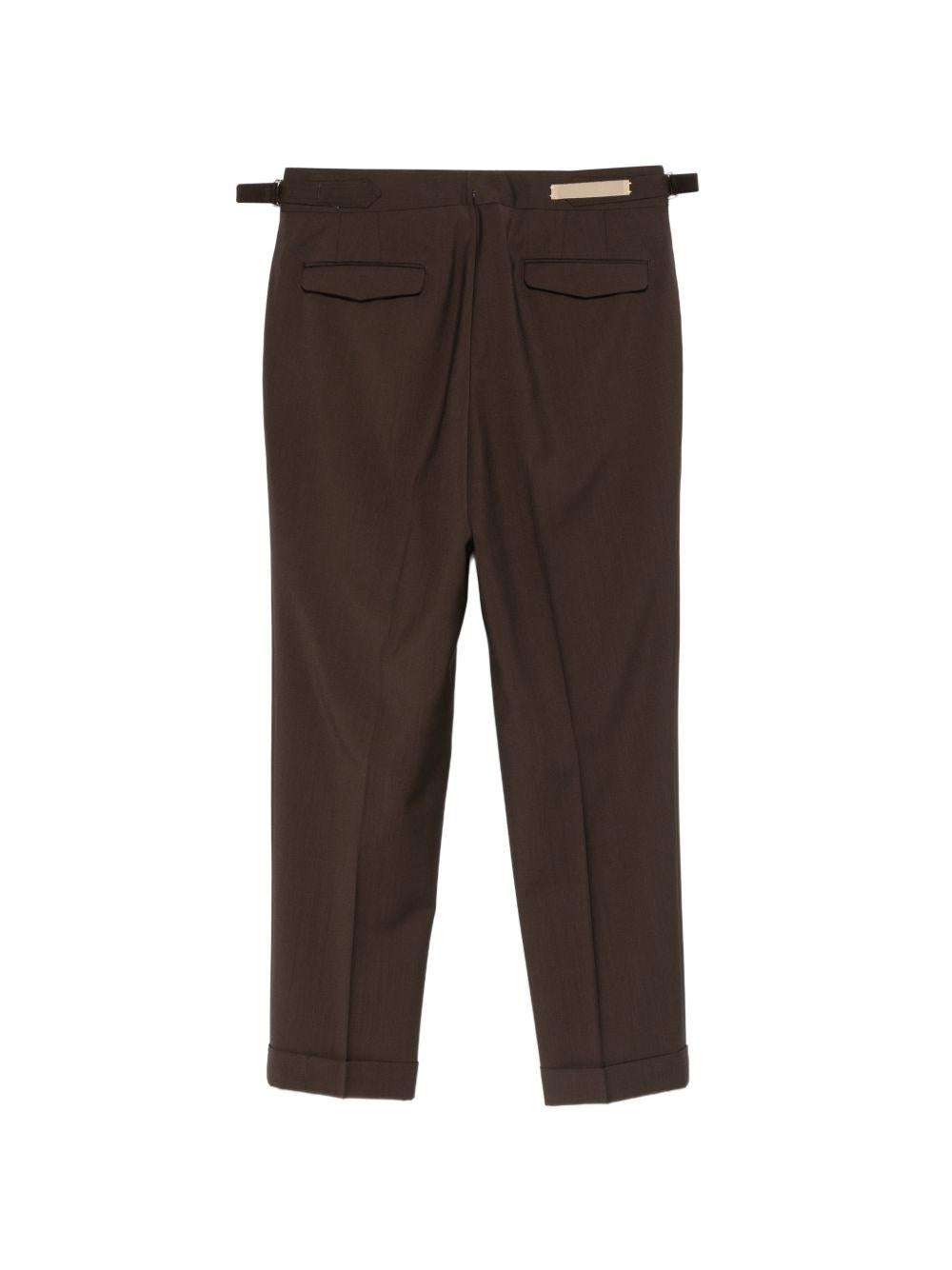 Pantaloni con fibbia e pieghe in marrone Briglia 1949- donna 