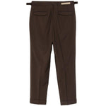 Pantaloni con fibbia e pieghe in marrone Briglia 1949- donna 