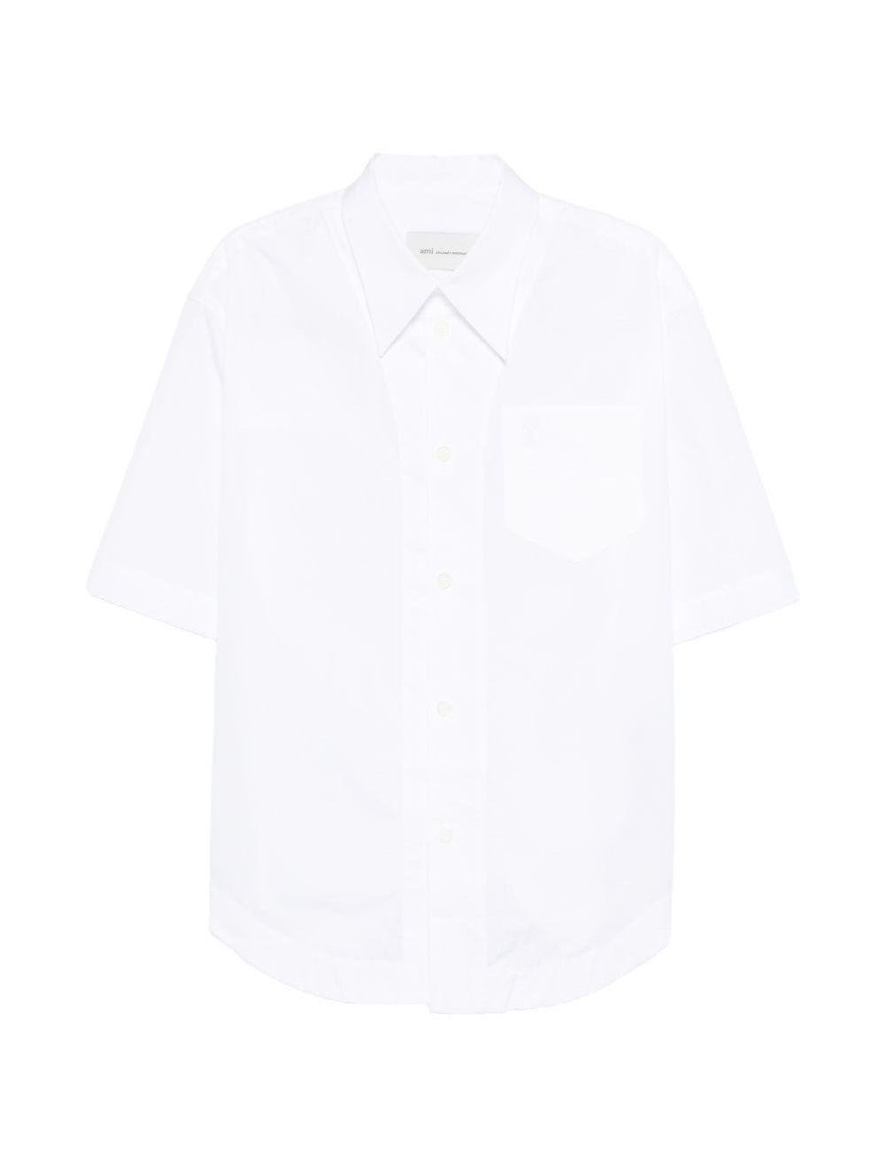 Camicia lunga Ami de Coeur in bianco Ami Paris - donna 