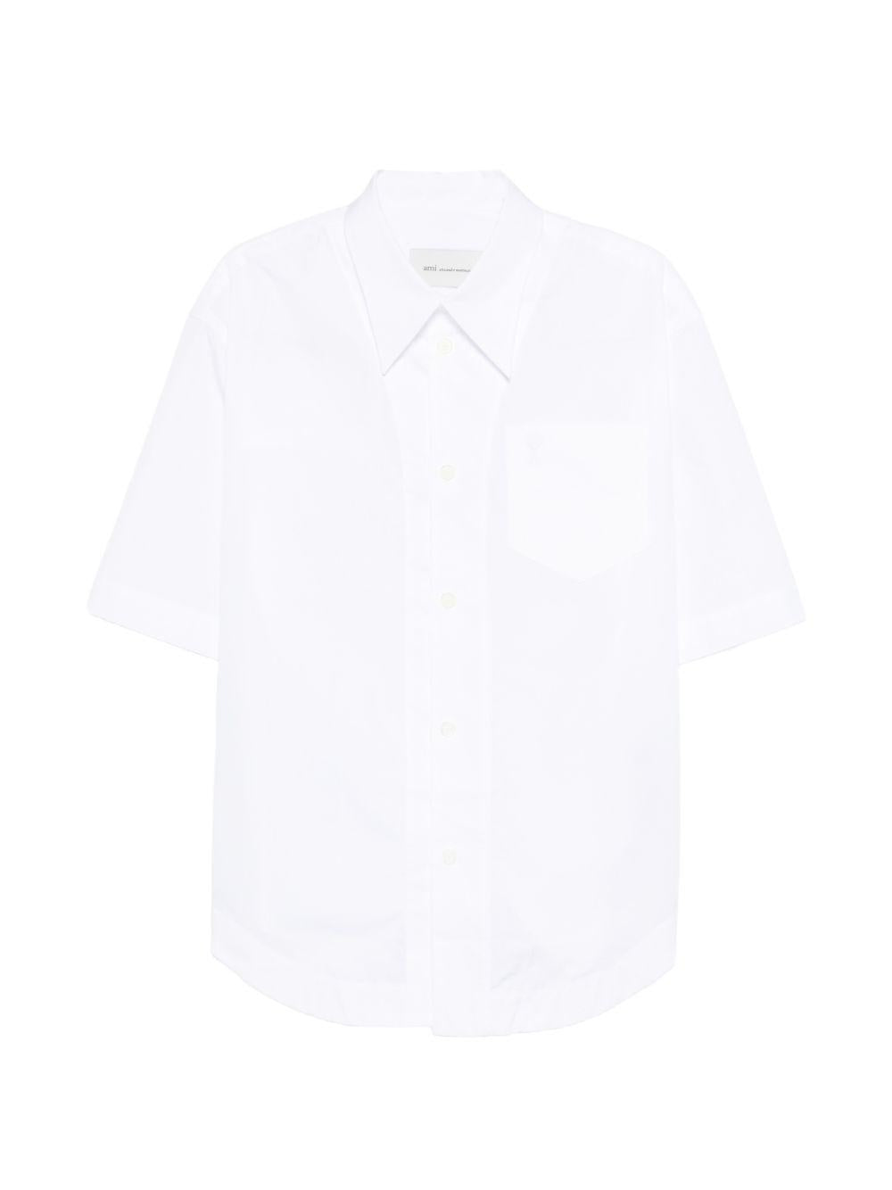 Camicia lunga Ami de Coeur in bianco Ami Paris - donna 