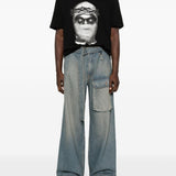 T-shirt Mask Corona in nero Ih nom uh nit - uomo 